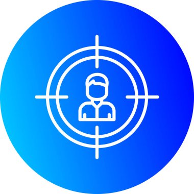 vektör hedef simgesi illüstrasyonu