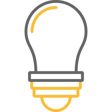 ampul simgesi vektör illüstrasyonu