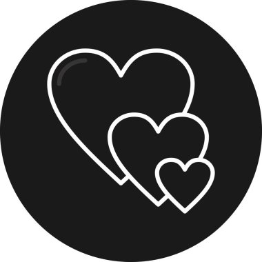 Vektör Kalp Simgesi illüstrasyonu