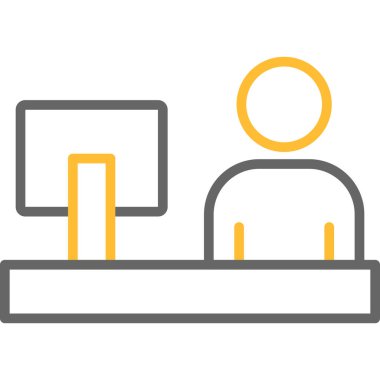 İş ve finans simgesinin vektör illüstrasyonu