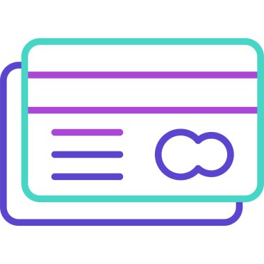 Cüzdan. Web simgesi basit illüstrasyon