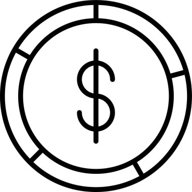 para birimi simgesi vektör çizim