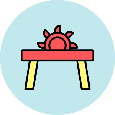 sandalye simgesi çizimi