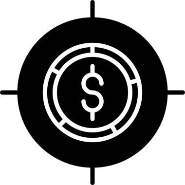 Dolar simgesi vektör illüstrasyonu