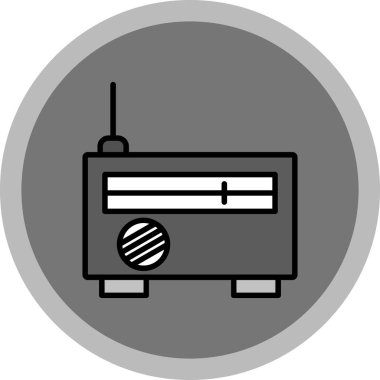 Radyo simgesinin vektör illüstrasyonu