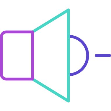 Konuşmacı simgesi. vektör illüstrasyonu