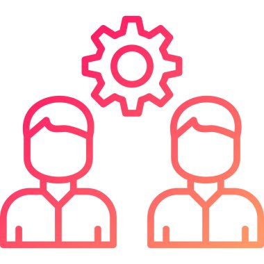 Takım. Web simgesi vektör illüstrasyonu