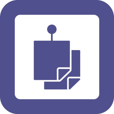 kutu web simgesi vektör illüstrasyonu