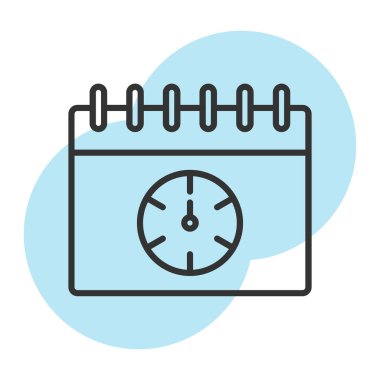 Alarm saat vektör çizimi tasarımı