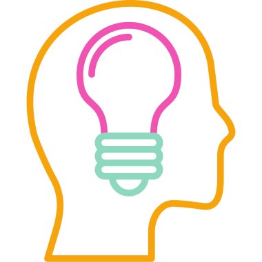 yaratıcı bir fikir simgesi. vektör çizim