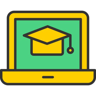 Bilgisayar. Web simgesi basit illüstrasyon