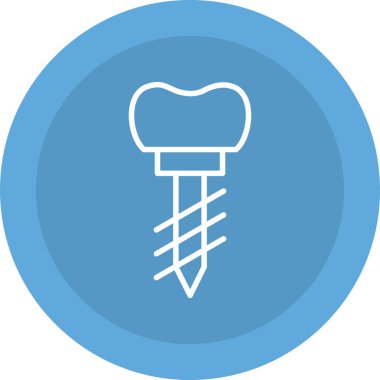 Diş vektörü simgesi modern basit illüstrasyon