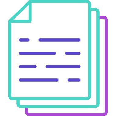 Belge. Web simgesi basit illüstrasyon