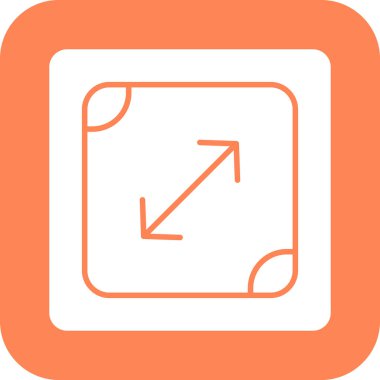 Bir ok simgesinin vektör illüstrasyonu,