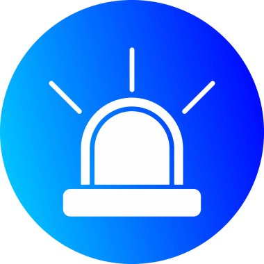 Mavi çizgi sihirli top ikonu beyaz arkaplanda izole edildi. Sihirli top. Mavi daire düğmesi. vektör illüstrasyonu