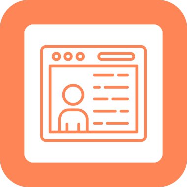 Web simgesi, bilgi teknolojisinin vektör illüstrasyonu