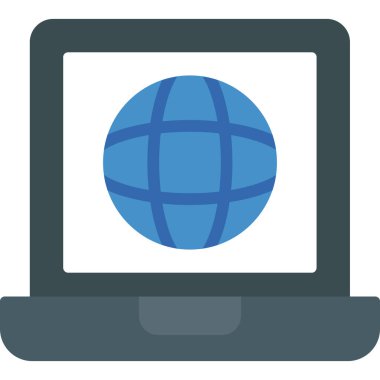 İnternet web düz simgeleri, vektör, illüstrasyon veya tasarım ögesi