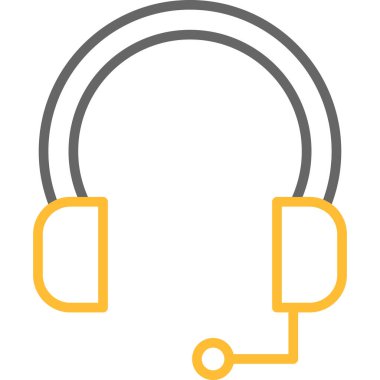 Müzik. Web simgesi basit illüstrasyon