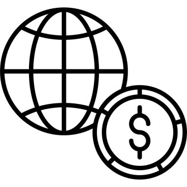 Küresel simge vektör illüstrasyonu