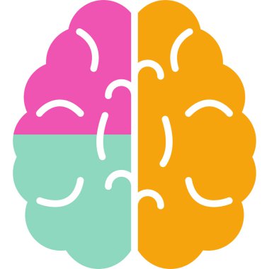 Yaratıcı beyin vektör simgesi