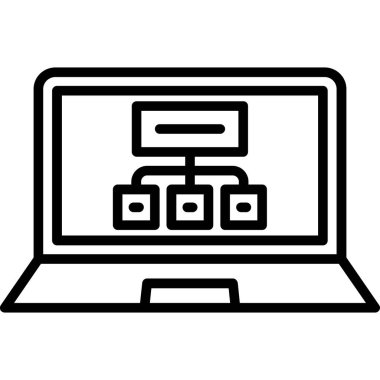 Ekran simgesi ile bilgisayar monitörü. beyaz arkaplanda izole edilmiş web tasarımı için tablet vektör simgesi içeren dizüstü bilgisayar dizüstü bilgisayarı