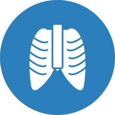 Ciğerler. Web simgesi basit illüstrasyon