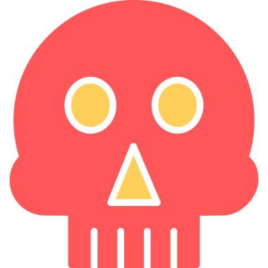 Kafatası. Web simgesi basit illüstrasyon