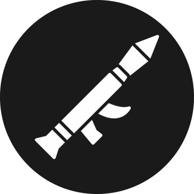 Roket. Web simgesi basit illüstrasyon