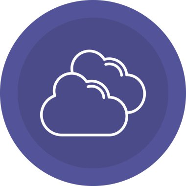 bulut hesaplama vektörü simgesi