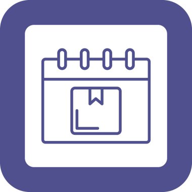 Takvim simgesi vektör illüstrasyonu