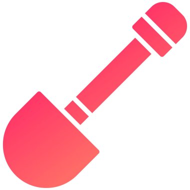 Kırmızı boya silindiri simgesinin vektör çizimi