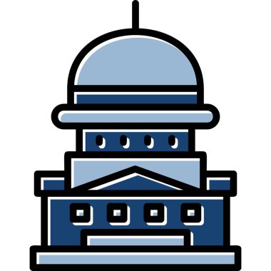 Hükümet evi vektör illüstrasyonu oluşturuluyor