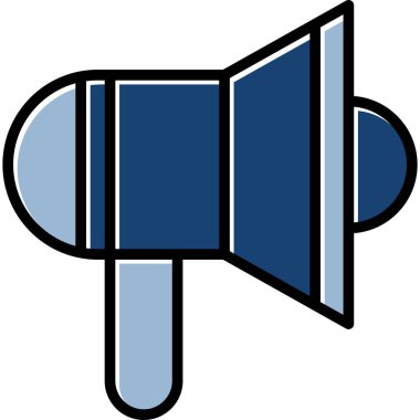 megafon ikonu. Web için basit hoparlör vektör simgeleri çizimi