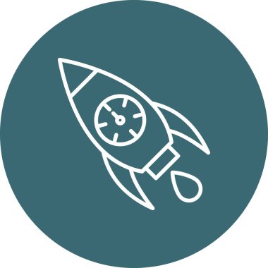 Roket simge vektör çizim