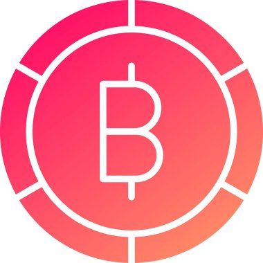 Bitcoin simgesi vektör illüstrasyonu