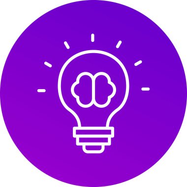 Ampul. Web simgesi vektör illüstrasyonu