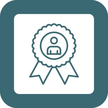 Sertifika simgesi, illüstrasyon, vektör