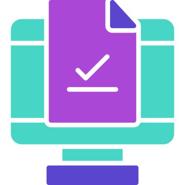 Kontrol listesi. Web simgesi basit illüstrasyon