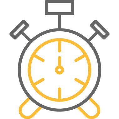 Alarm saati yönetim simgesi ana hat biçiminde