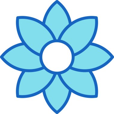 Çiçek. Web simgesi basit illüstrasyon