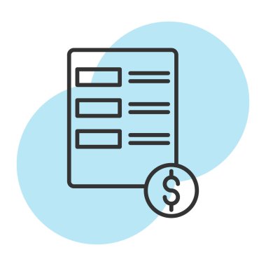 para düz vektör simgesi.