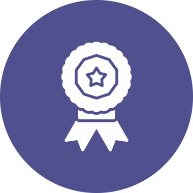 Madalya. Web simgesi vektör illüstrasyonu