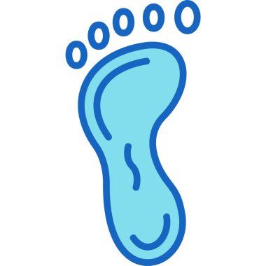 ayak simgesi. vektör çizim