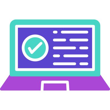 Bilgisayar. Web simgesi basit tasarım