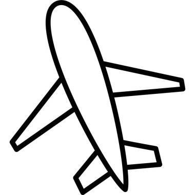 Uçak seyahat ikonu. Beyaz arkaplanda izole edilmiş web tasarımı için uçak seyahat vektör simgesi