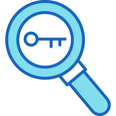 Büyüteç. Web simgesi basit illüstrasyon