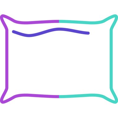 yastık simgesi, vektör illüstrasyonu