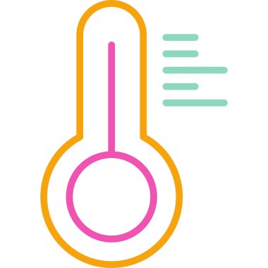 sıcaklık simgesi vektör illüstrasyonu