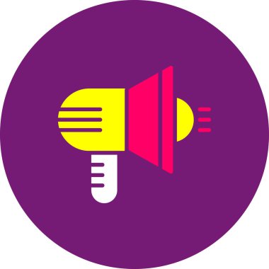 Hoparlör gitti. Web simgesi basit illüstrasyon