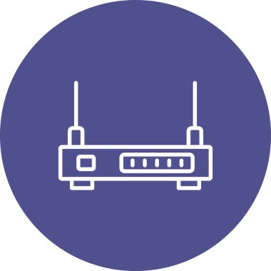 router simgesi vektör illüstrasyonu